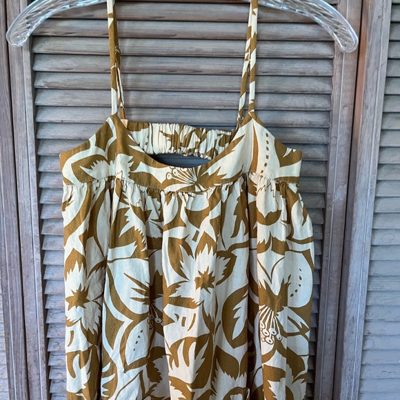 NWT Madewell Linen-Blend Cami Midi Dress in Tropicale Floral Size XXS - Picture 3 of 8